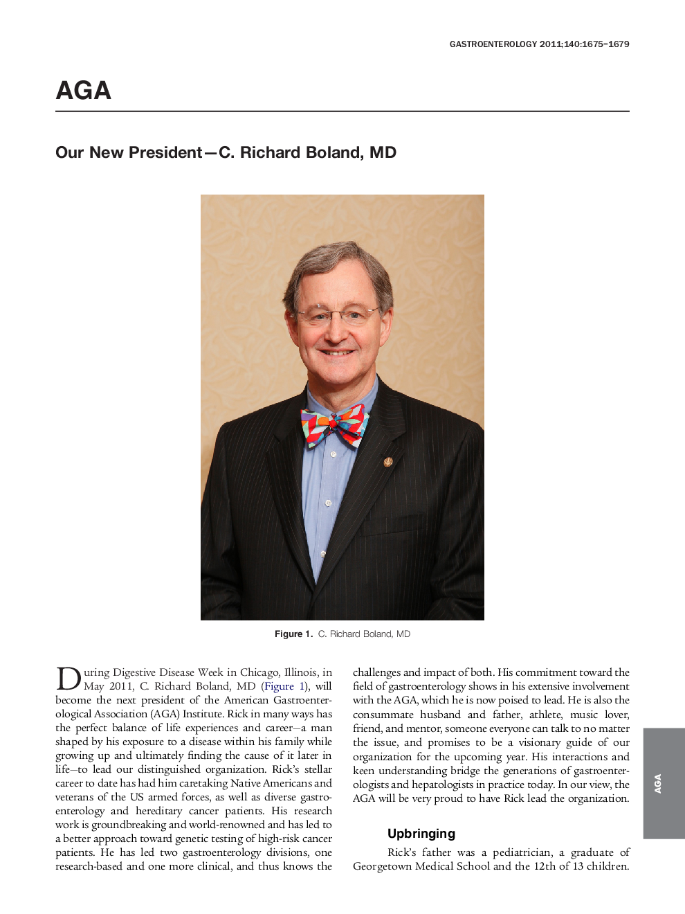 Our New President-C. Richard Boland, MD