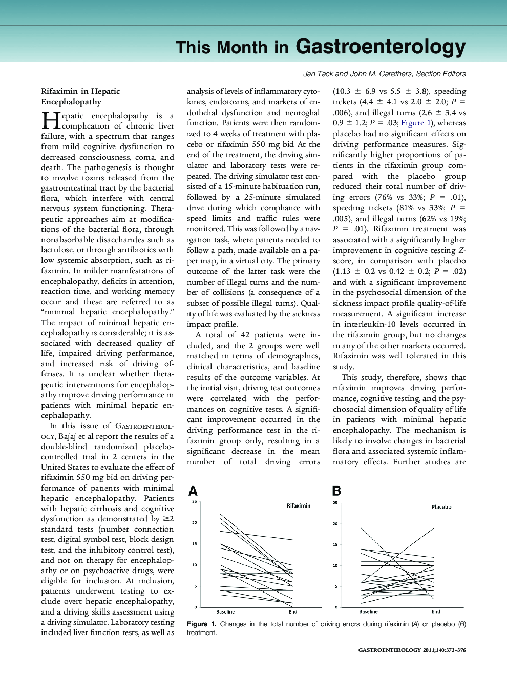This Month in Gastroenterology