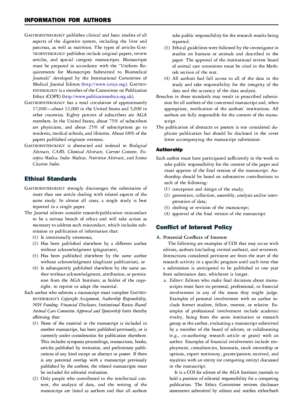 Information for Authors