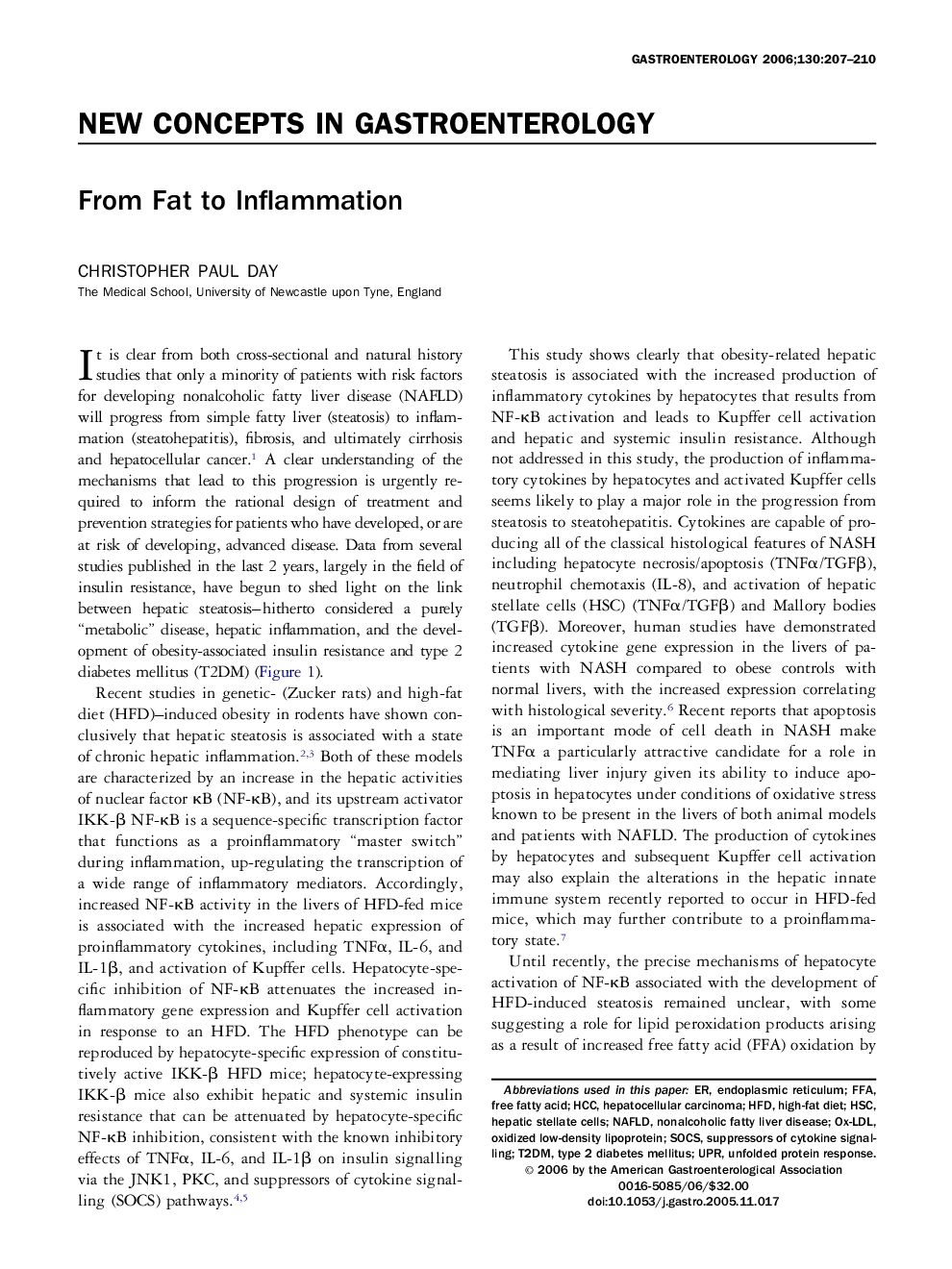 From Fat to Inflammation