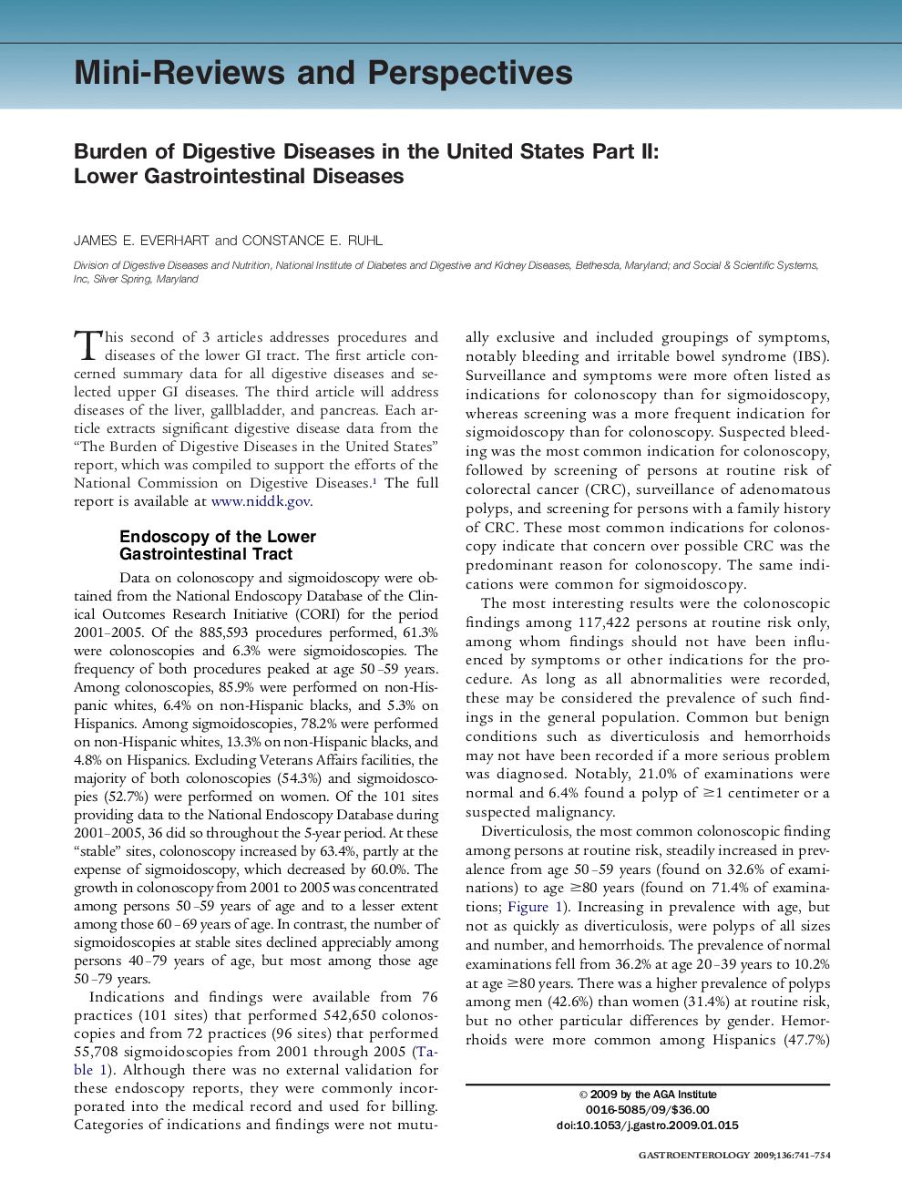 Burden of Digestive Diseases in the United States Part II: Lower Gastrointestinal Diseases