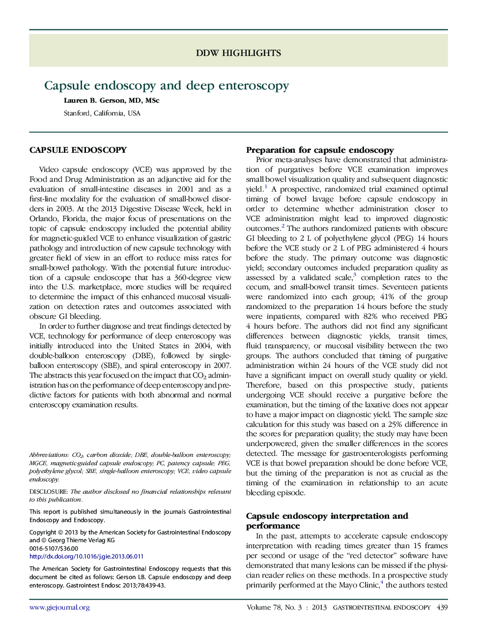 Capsule endoscopy and deep enteroscopy