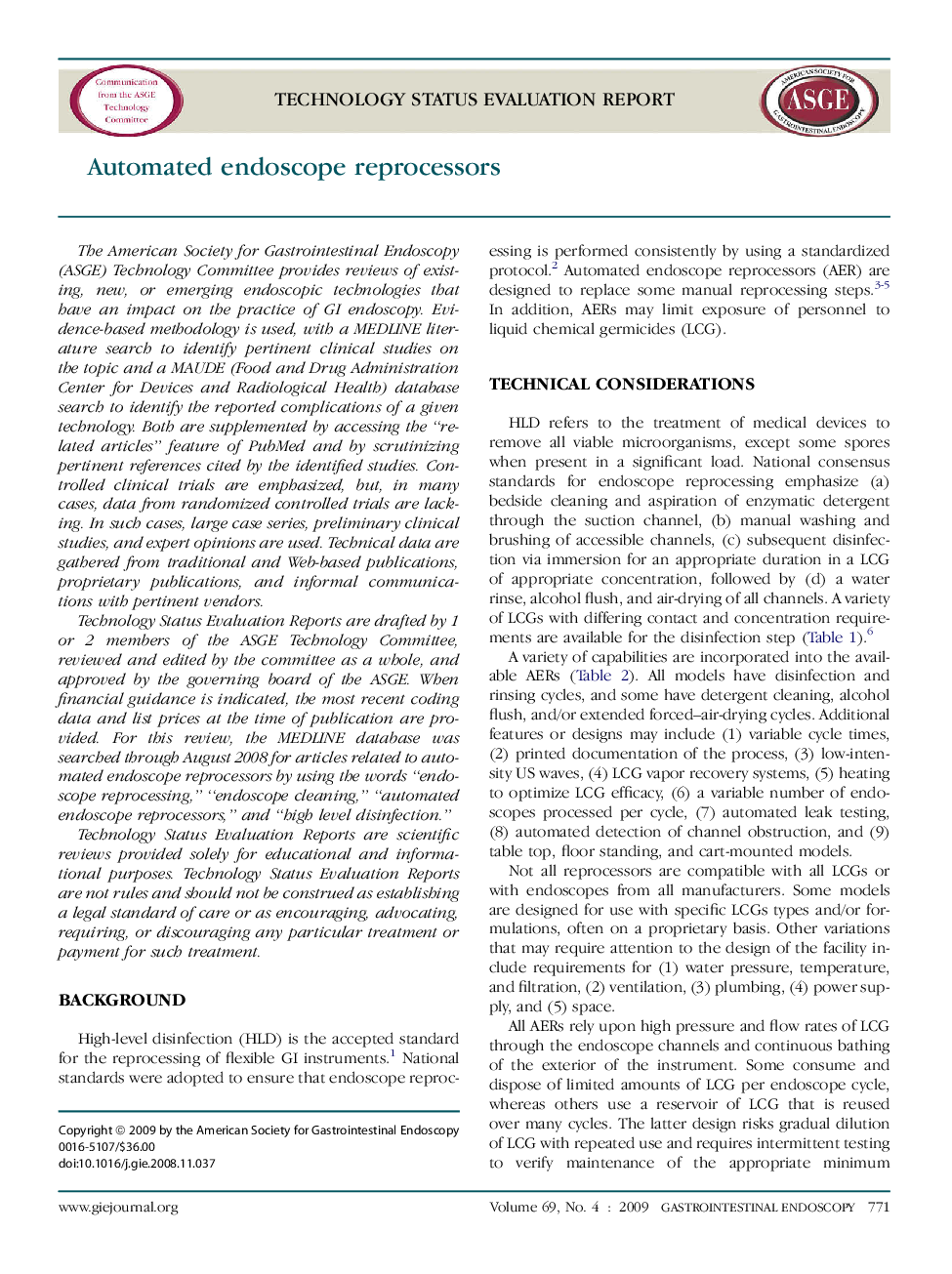 Automated endoscope reprocessors