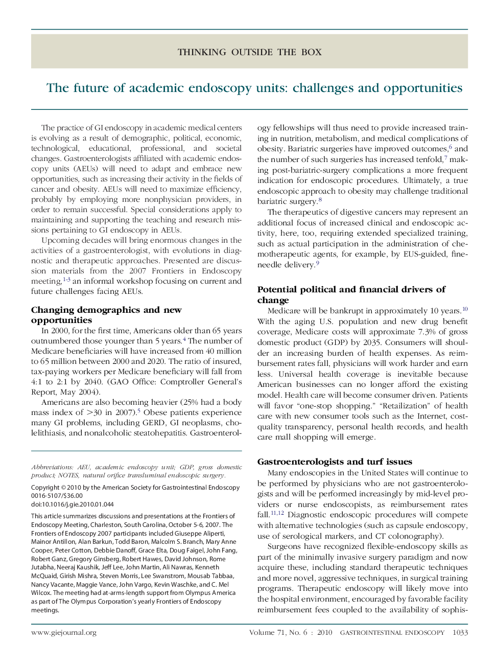 عکس صفحه اول مقاله: The future of academic endoscopy units: challenges and opportunities The future of academic endoscopy units: challenges and opportunities