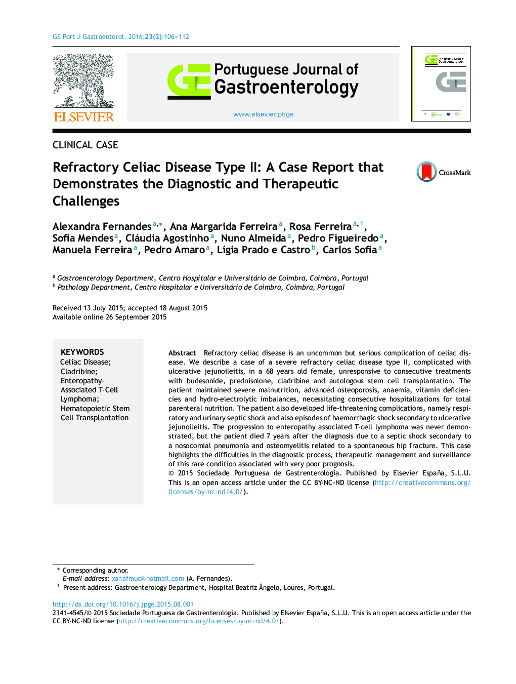 Refractory Celiac Disease Type II: A Case Report that Demonstrates the Diagnostic and Therapeutic Challenges