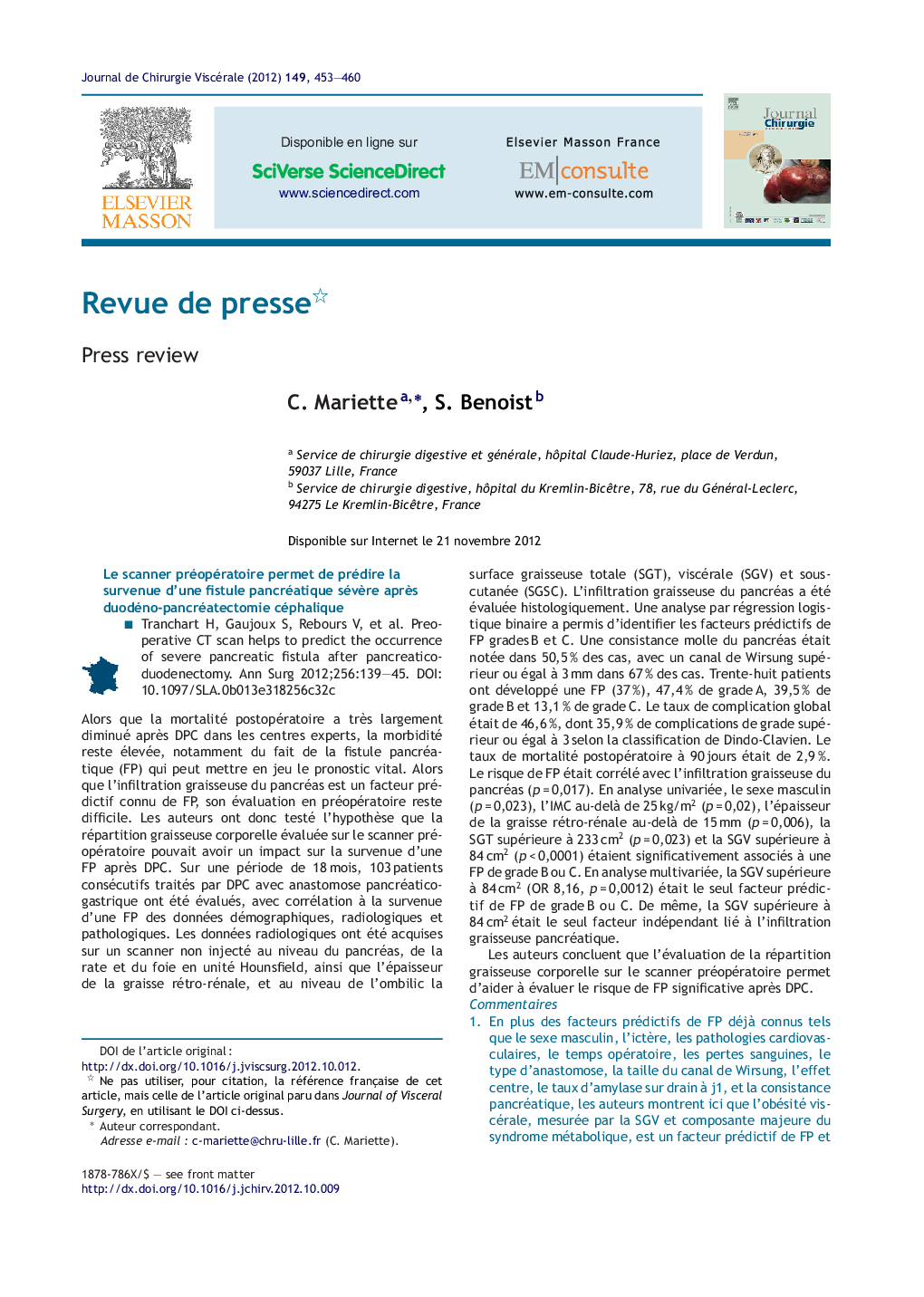 Revue de presse