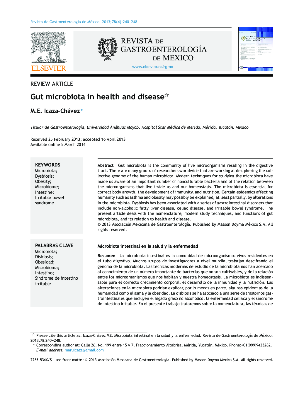 Gut microbiota in health and disease 