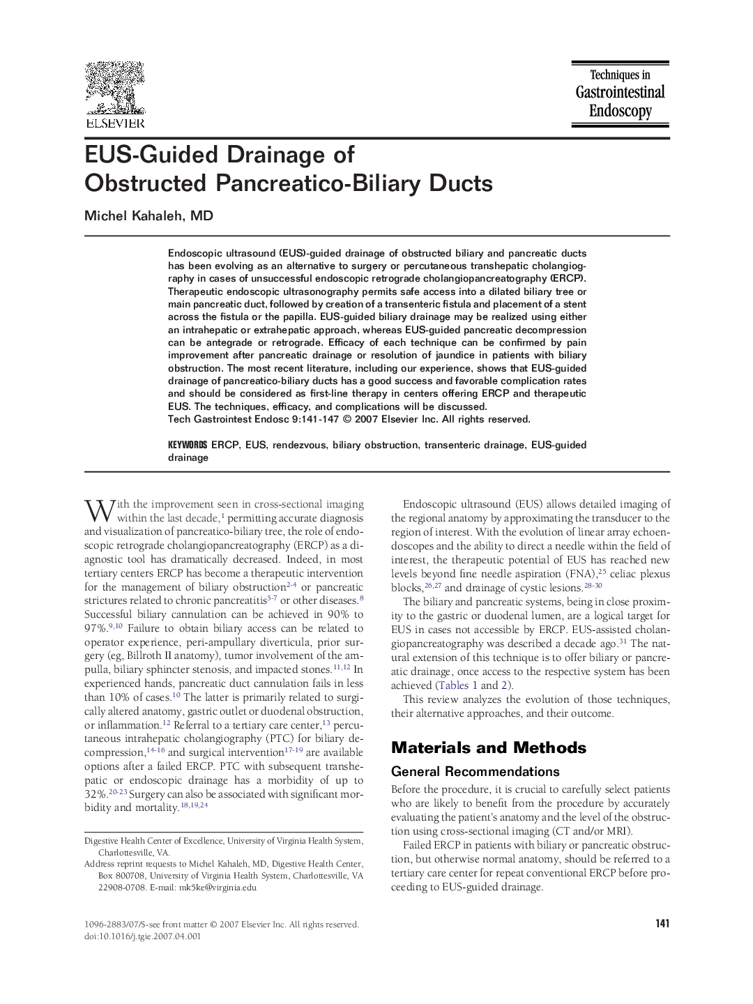 EUS-Guided Drainage of Obstructed Pancreatico-Biliary Ducts