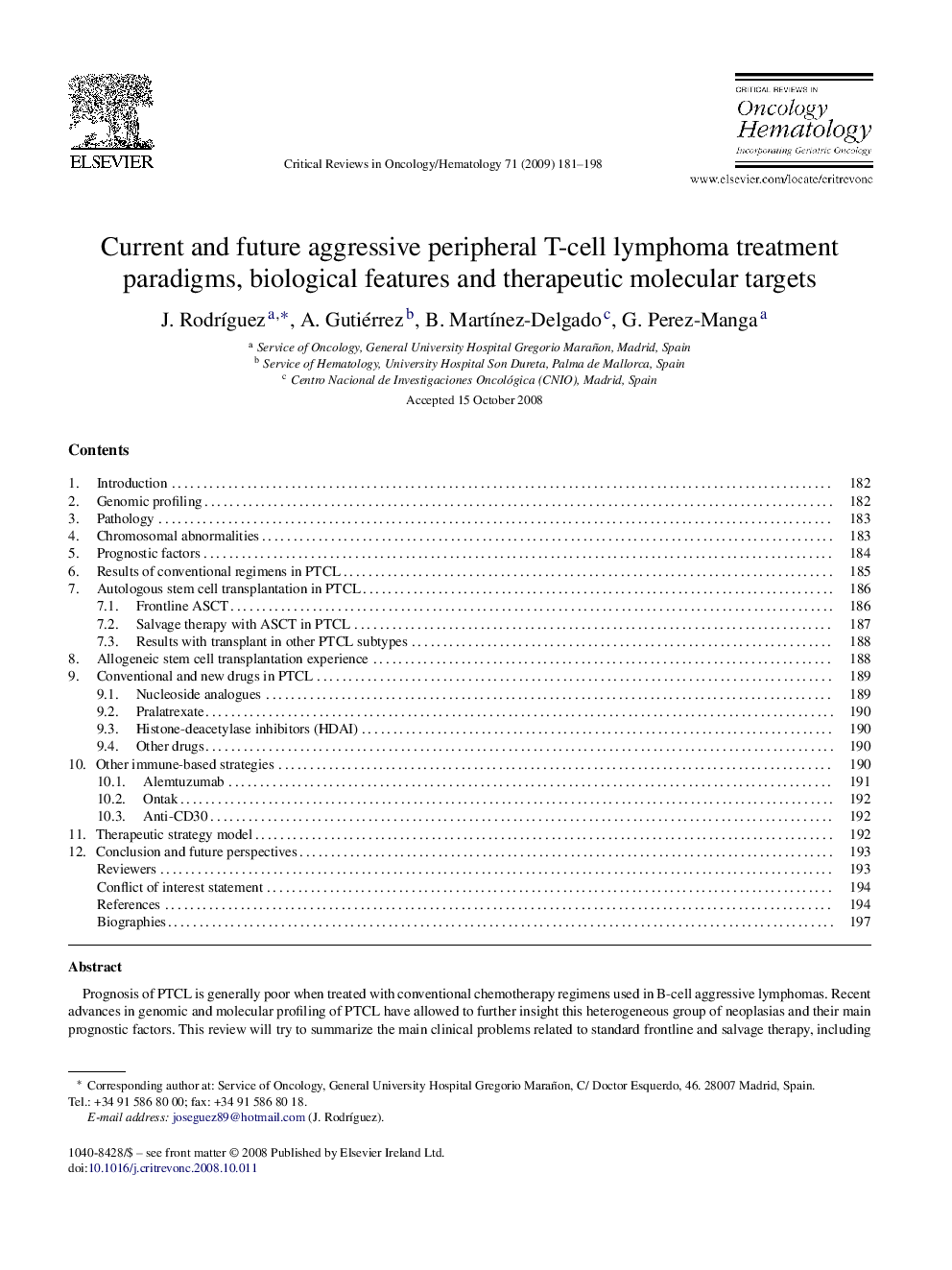 Current and future aggressive peripheral T-cell lymphoma treatment paradigms, biological features and therapeutic molecular targets