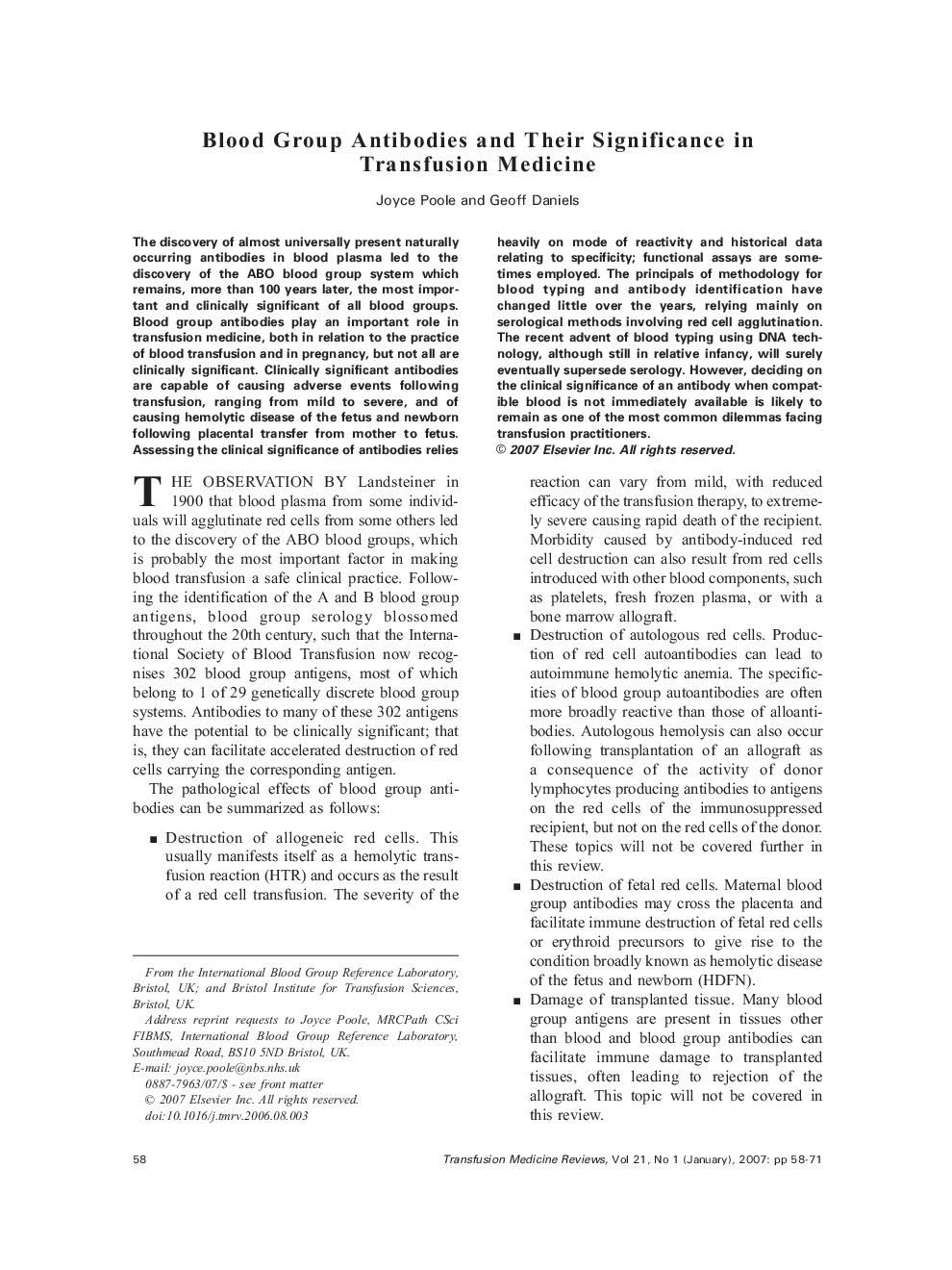 Blood Group Antibodies and Their Significance in Transfusion Medicine