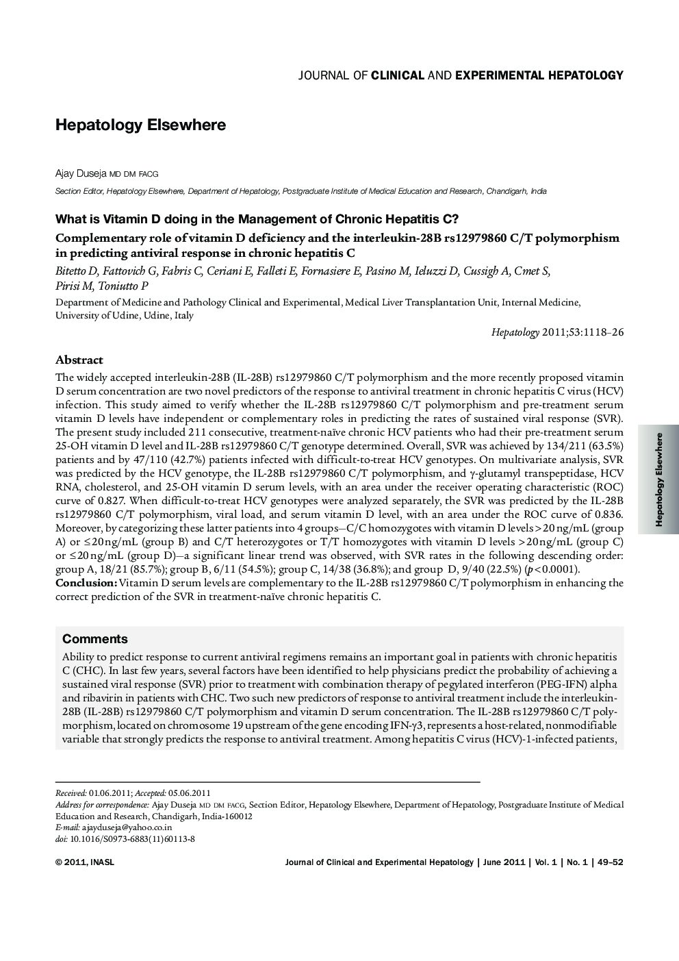 Hepatology Elsewhere