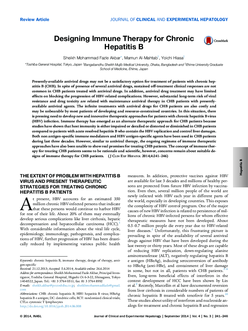 Designing Immune Therapy for Chronic Hepatitis B