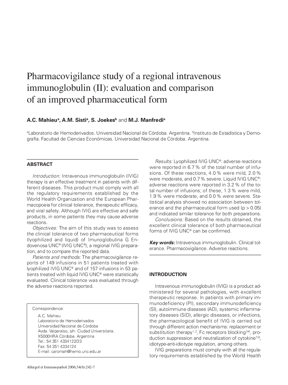 Pharmacovigilance study of a regional intravenous immunoglobulin (II): evaluation and comparison of an improved pharmaceutical form