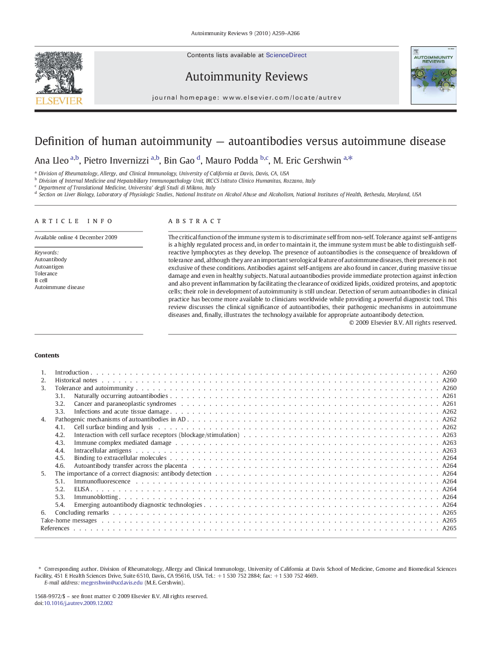 Definition of human autoimmunity — autoantibodies versus autoimmune disease