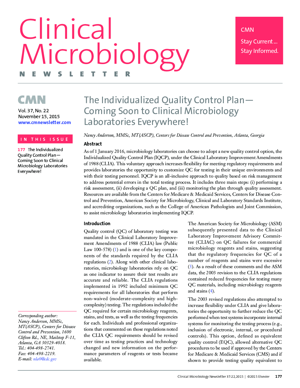 برنامه کنترل کیفیت فردی به زودی به آزمایشگاه های میکروبیولوژی بالینی در همه جا! 