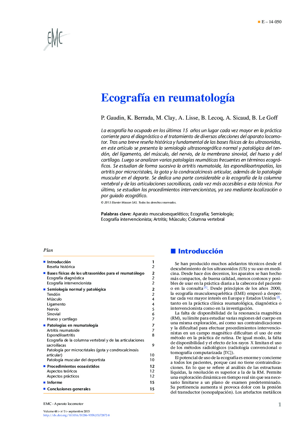 EcografÃ­a en reumatologÃ­a