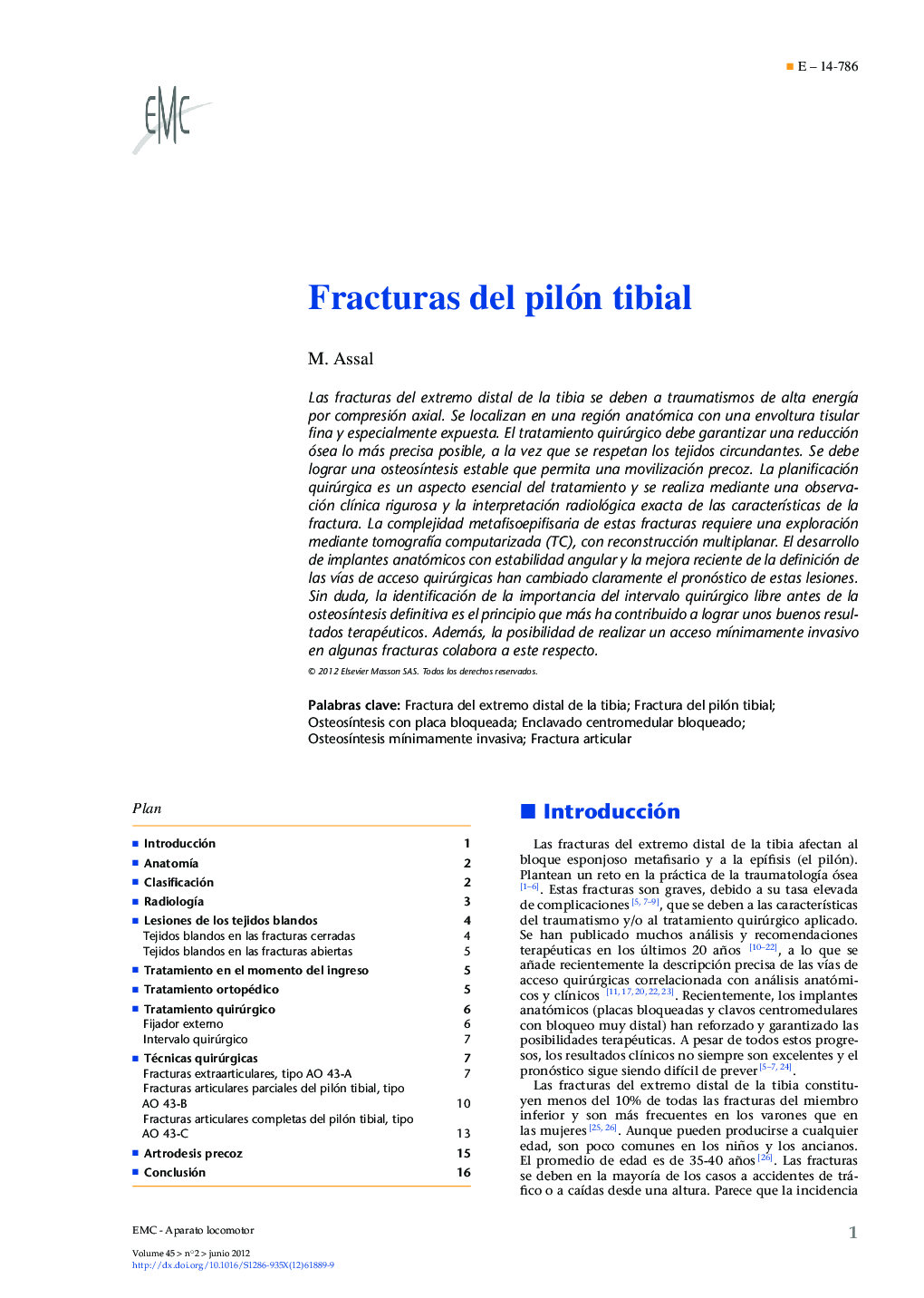 Fracturas del pilón tibial