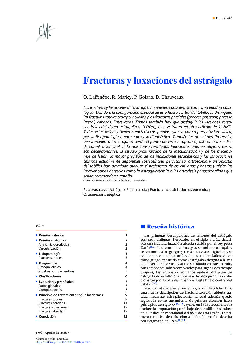 Fracturas y luxaciones del astrágalo