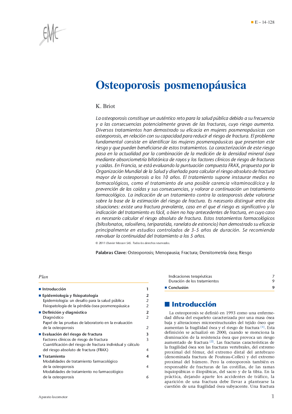 Osteoporosis posmenopáusica