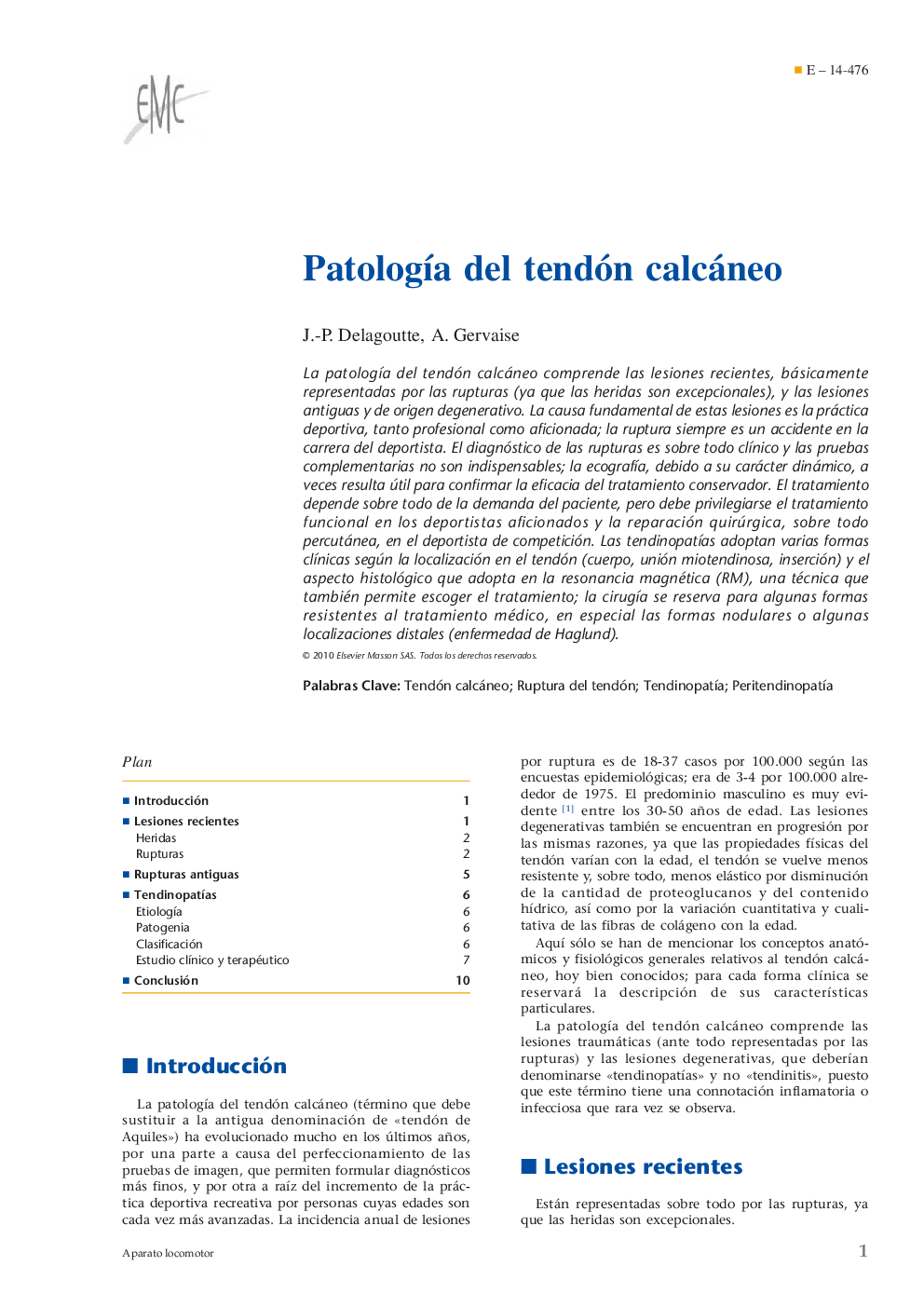 PatologÃ­a del tendón calcáneo