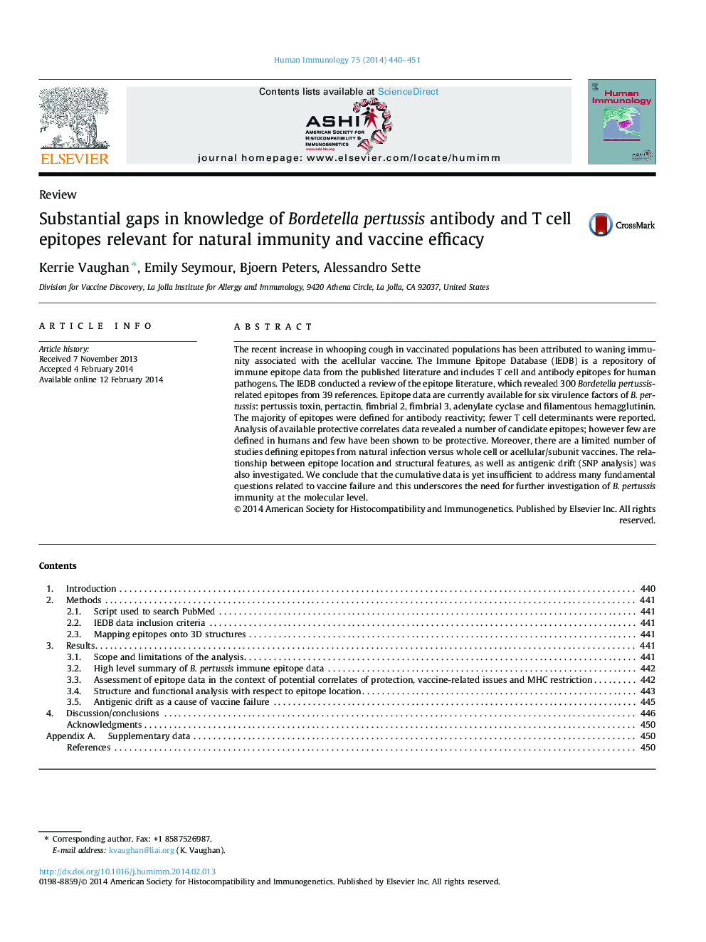 Substantial gaps in knowledge of Bordetella pertussis antibody and T cell epitopes relevant for natural immunity and vaccine efficacy