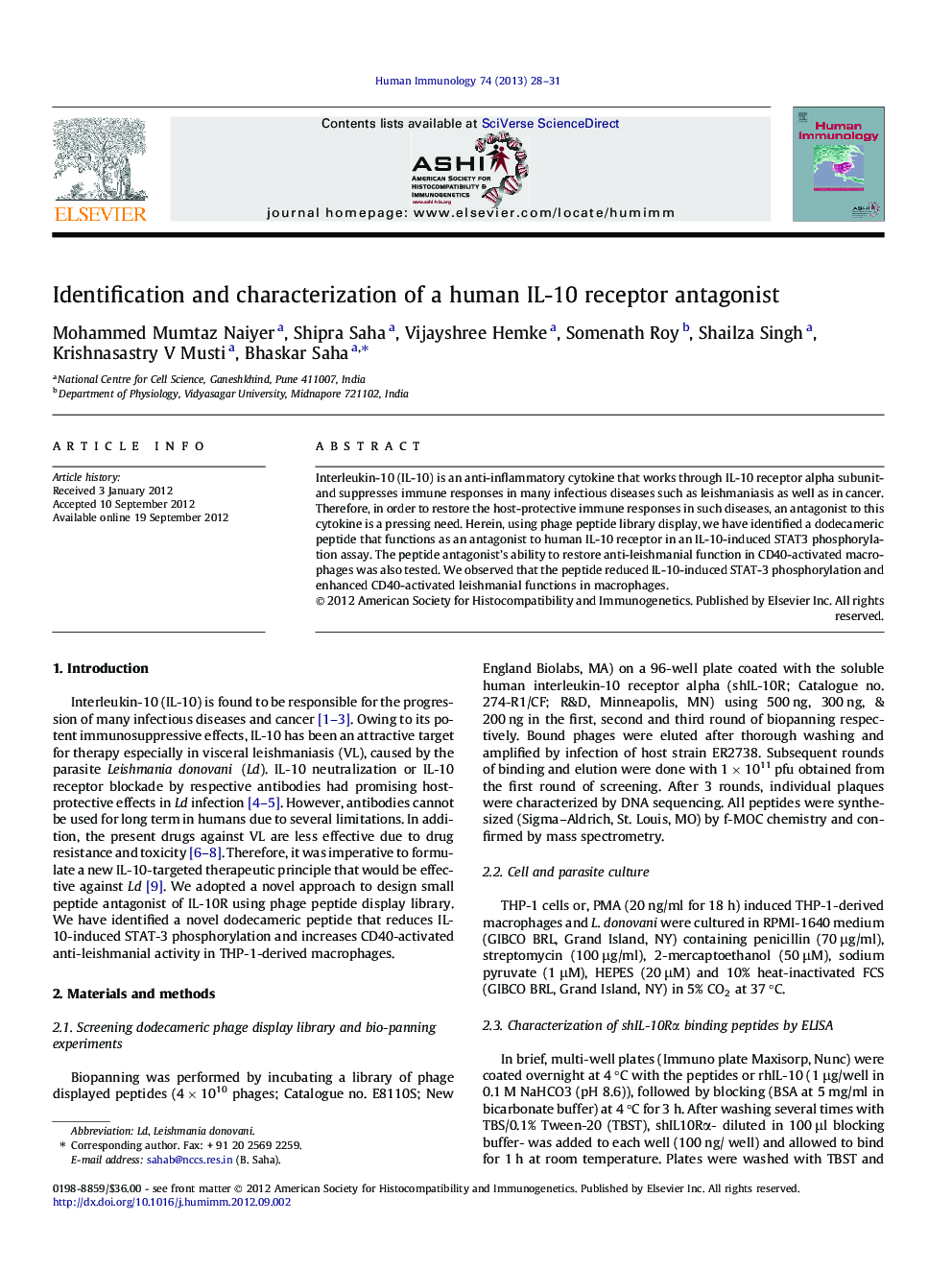 Identification and characterization of a human IL-10 receptor antagonist