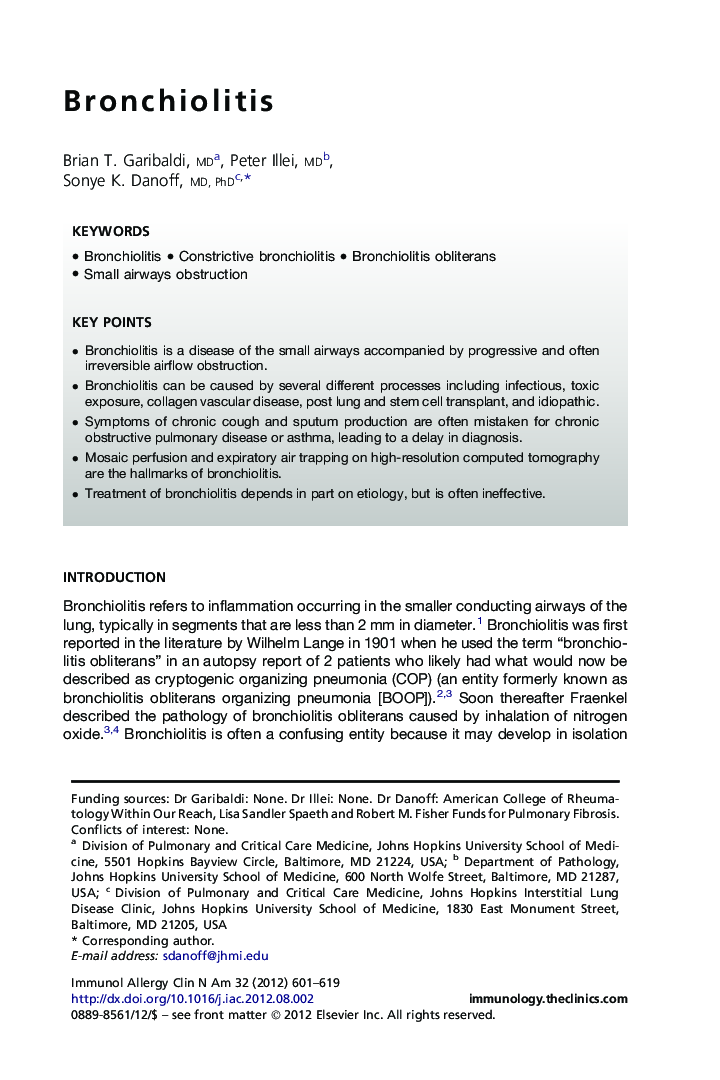 Bronchiolitis