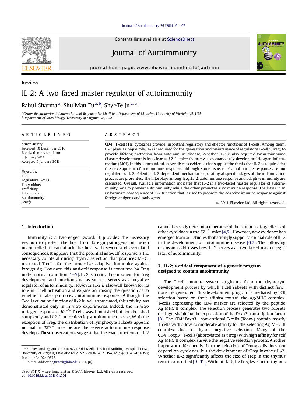 IL-2: A two-faced master regulator of autoimmunity