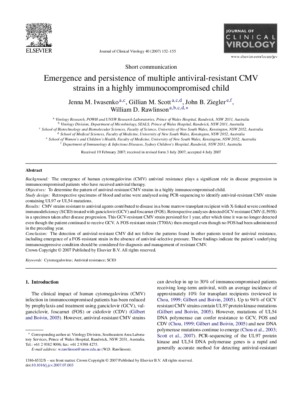 Emergence and persistence of multiple antiviral-resistant CMV strains in a highly immunocompromised child