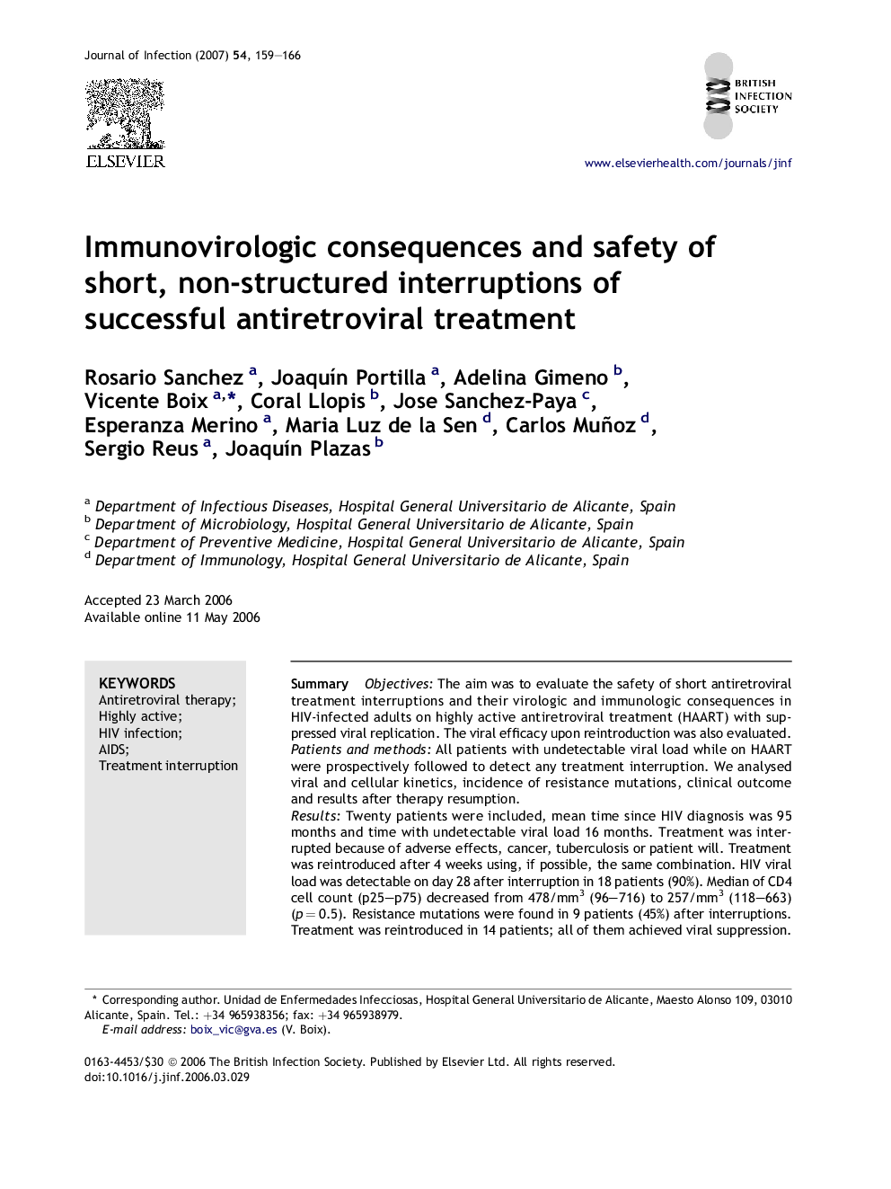 Immunovirologic consequences and safety of short, non-structured interruptions of successful antiretroviral treatment