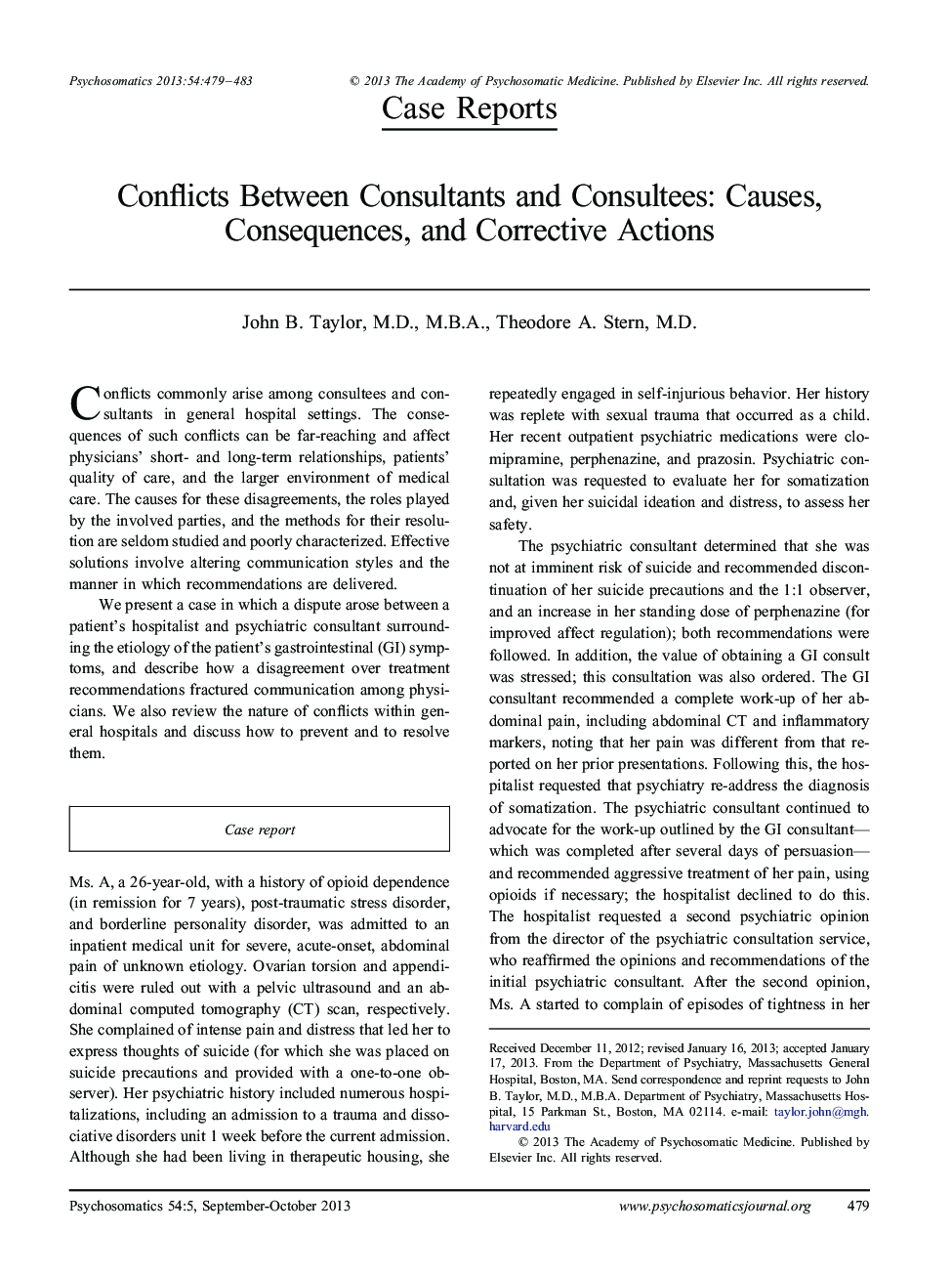 Conflicts Between Consultants and Consultees: Causes, Consequences, and Corrective Actions