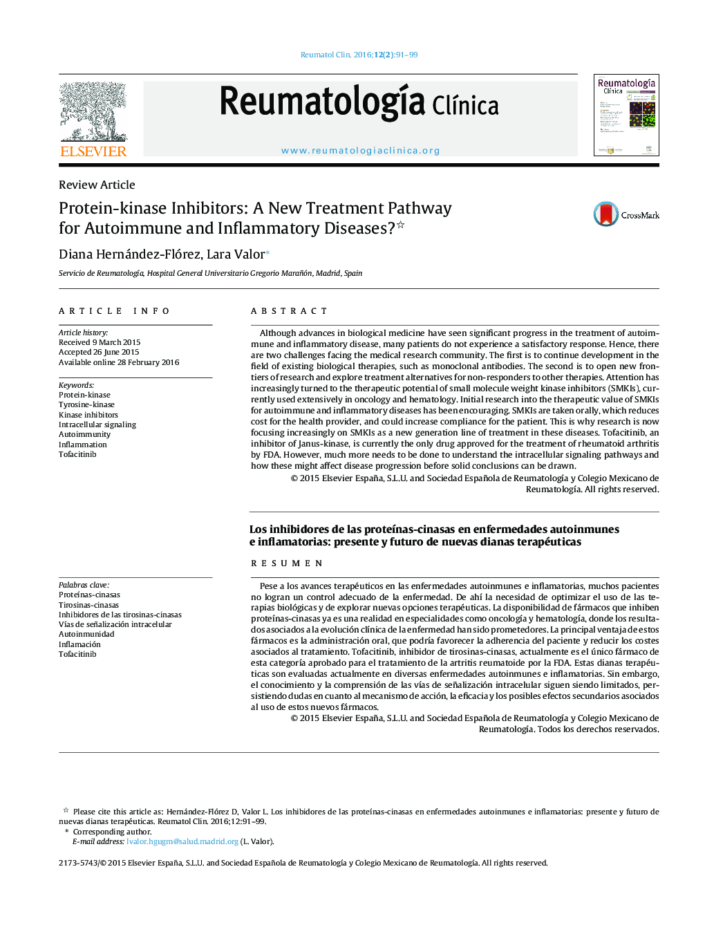 Protein-kinase Inhibitors: A New Treatment Pathway for Autoimmune and Inflammatory Diseases? 