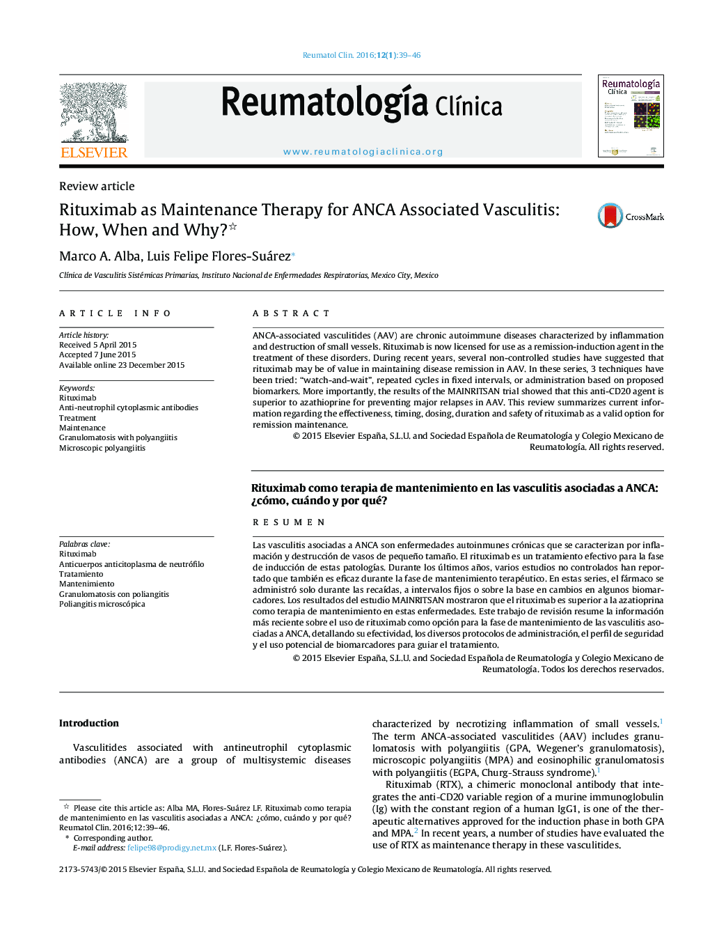 Rituximab as Maintenance Therapy for ANCA Associated Vasculitis: How, When and Why? 