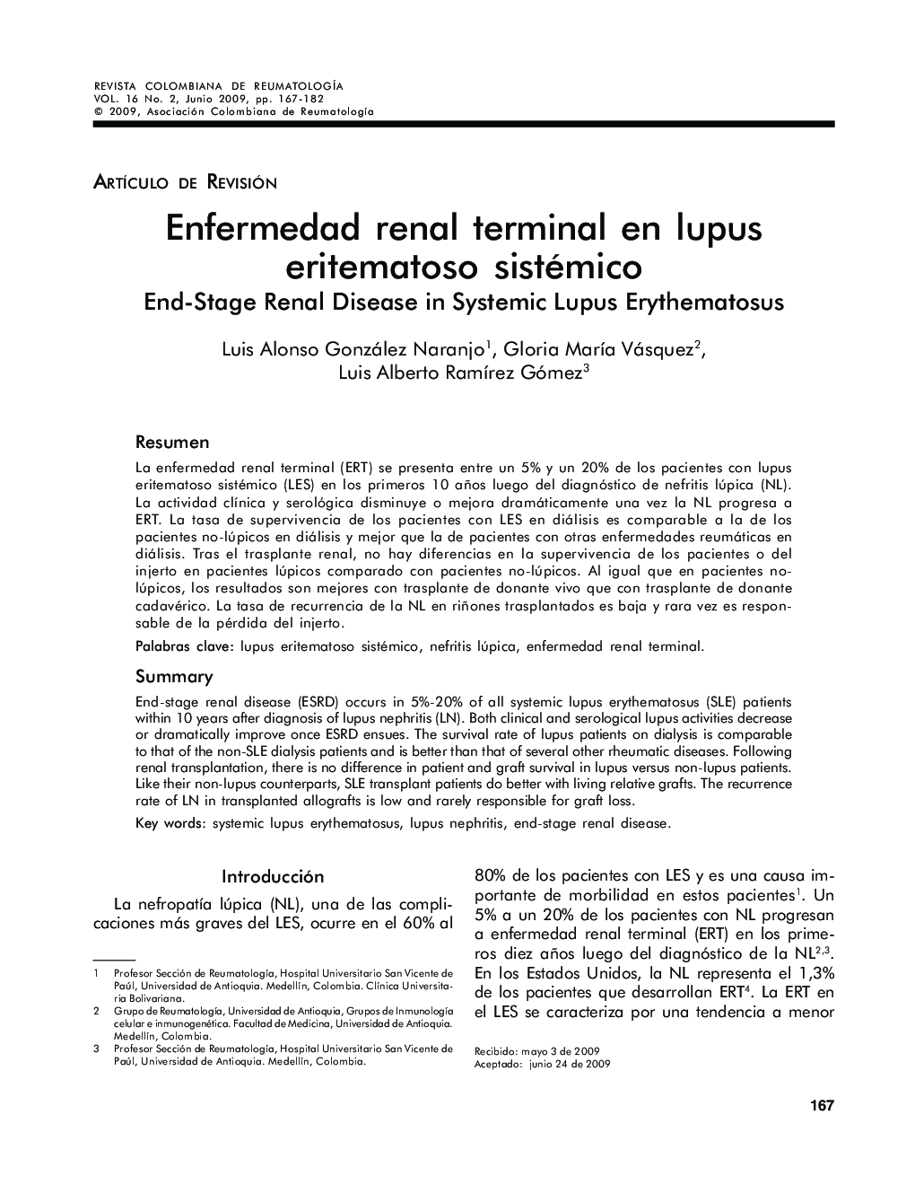 Enfermedad renal terminal en lupus eritematoso sistémico