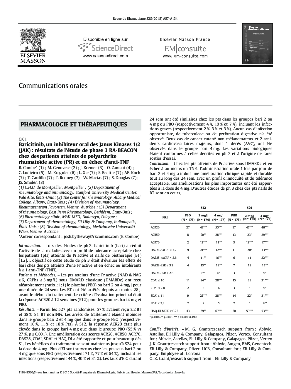 Communications orales