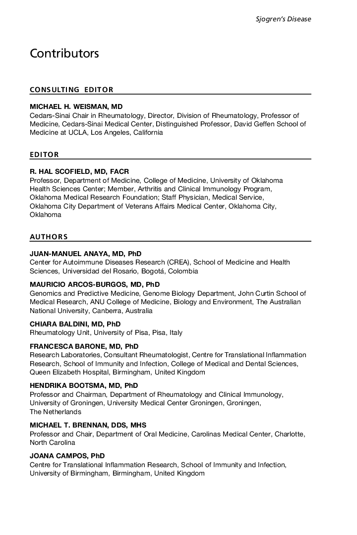 Contributors