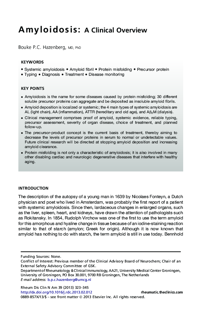 Amyloidosis