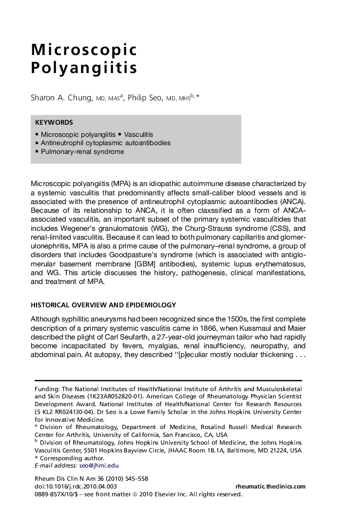 Microscopic Polyangiitis