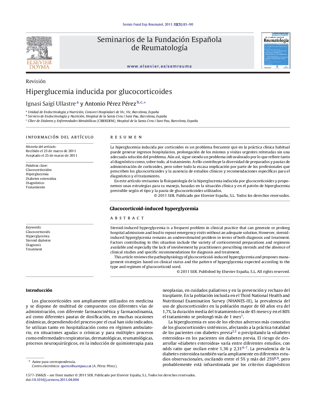 Hiperglucemia inducida por glucocorticoides