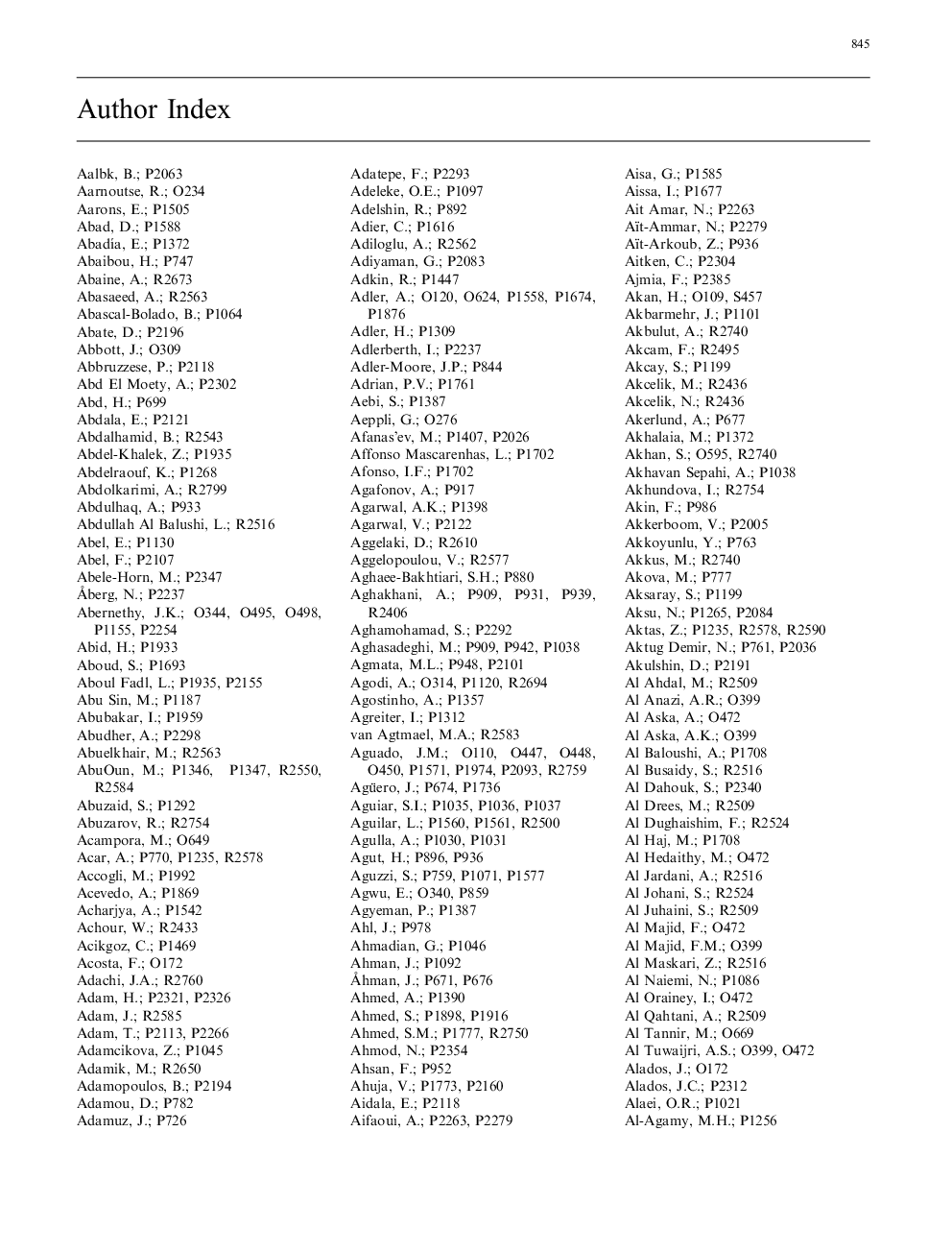 Author Index