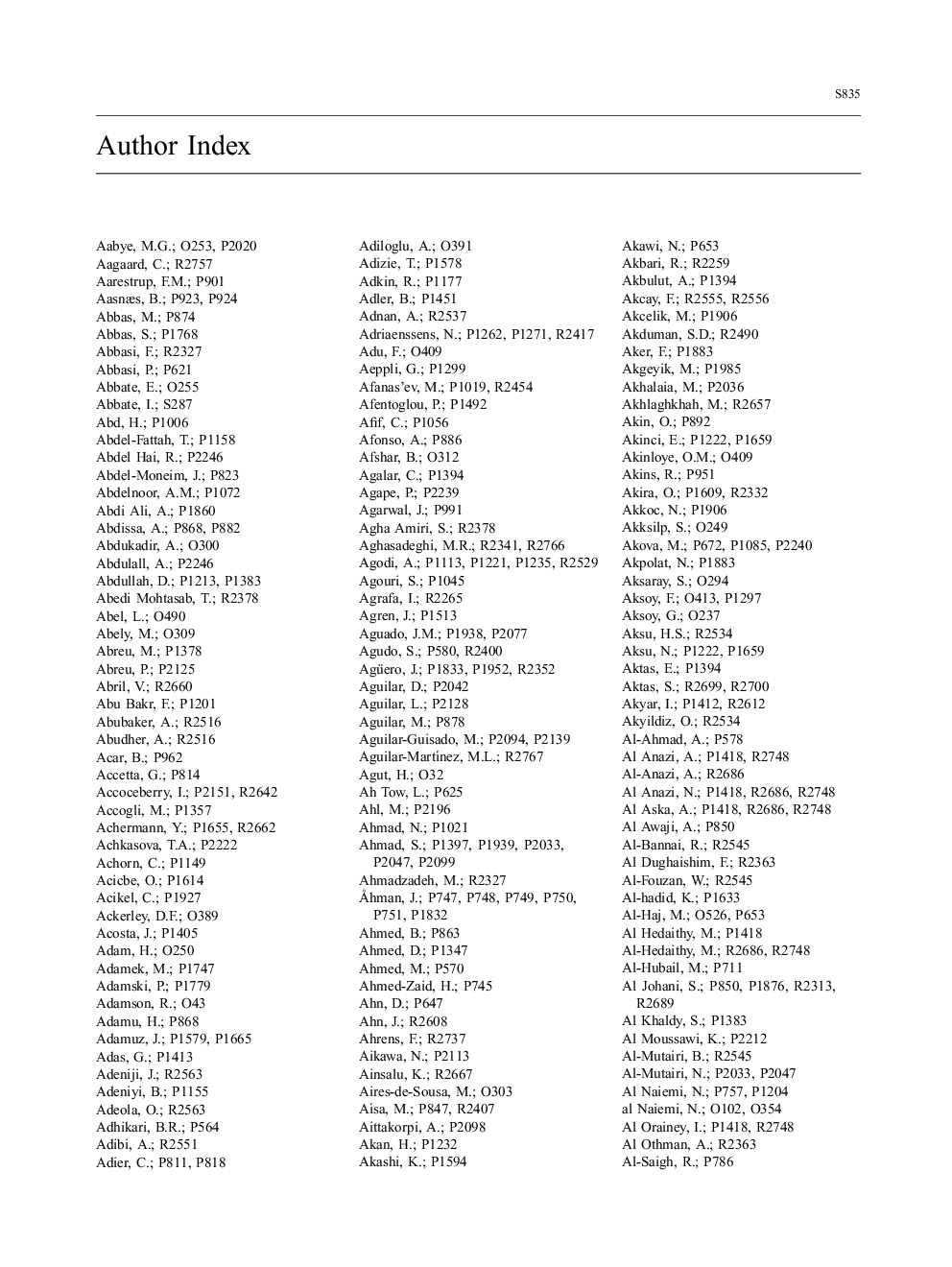 Author Index