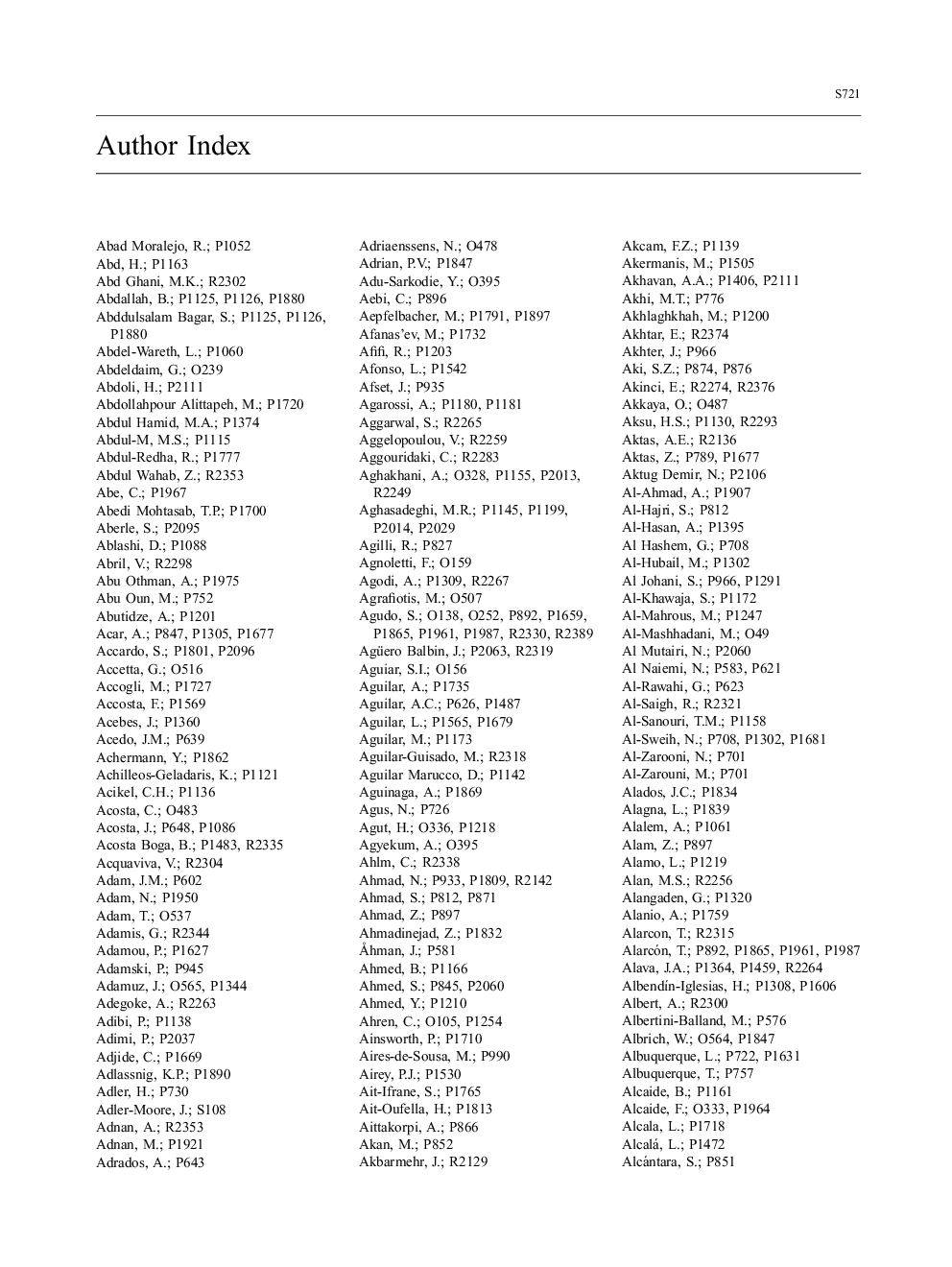 Author Index