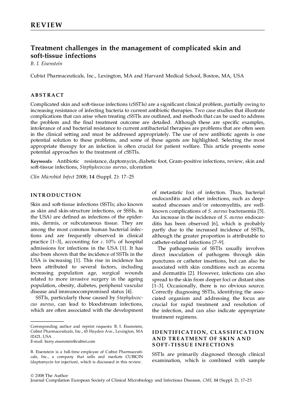 Treatment challenges in the management of complicated skin and soft-tissue infections 