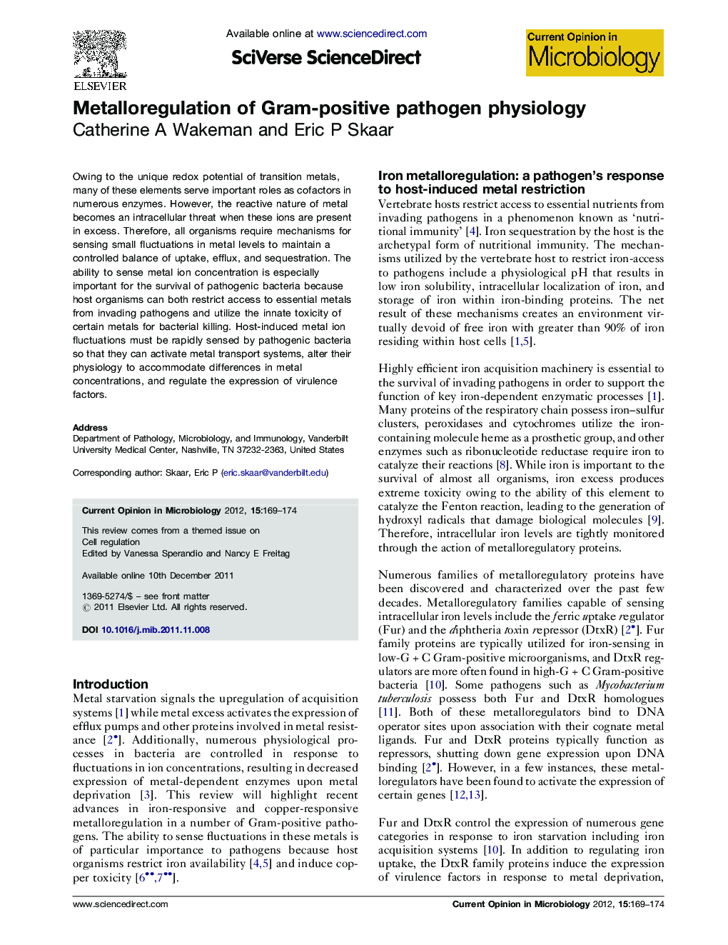 Metalloregulation of Gram-positive pathogen physiology