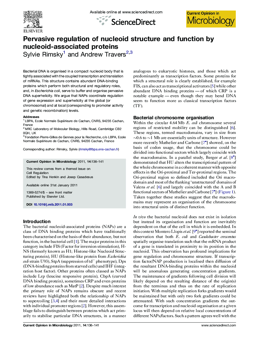 Pervasive regulation of nucleoid structure and function by nucleoid-associated proteins