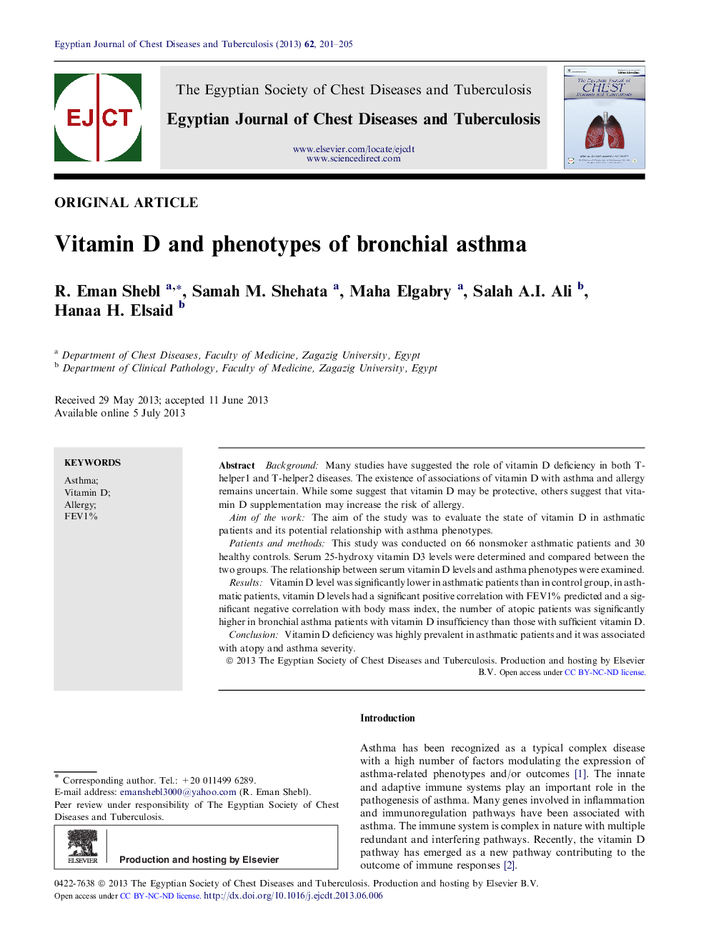 Vitamin D and phenotypes of bronchial asthma 