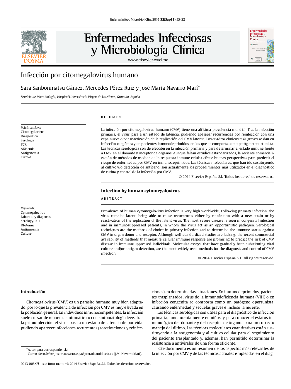 Infección por citomegalovirus humano