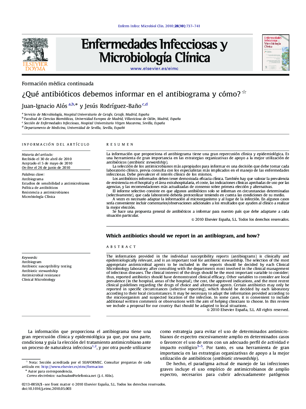 Â¿Qué antibióticos debemos informar en el antibiograma y cómo?