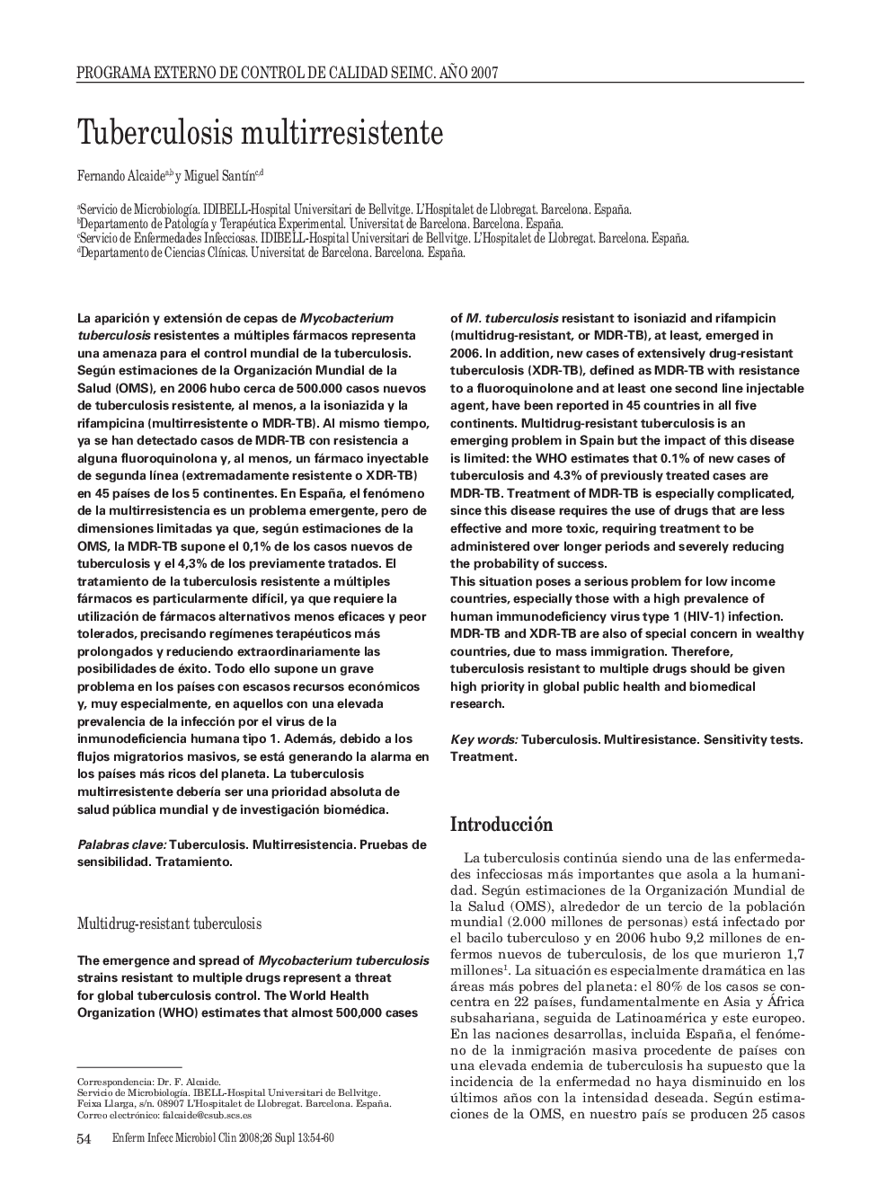 Tuberculosis multirresistente