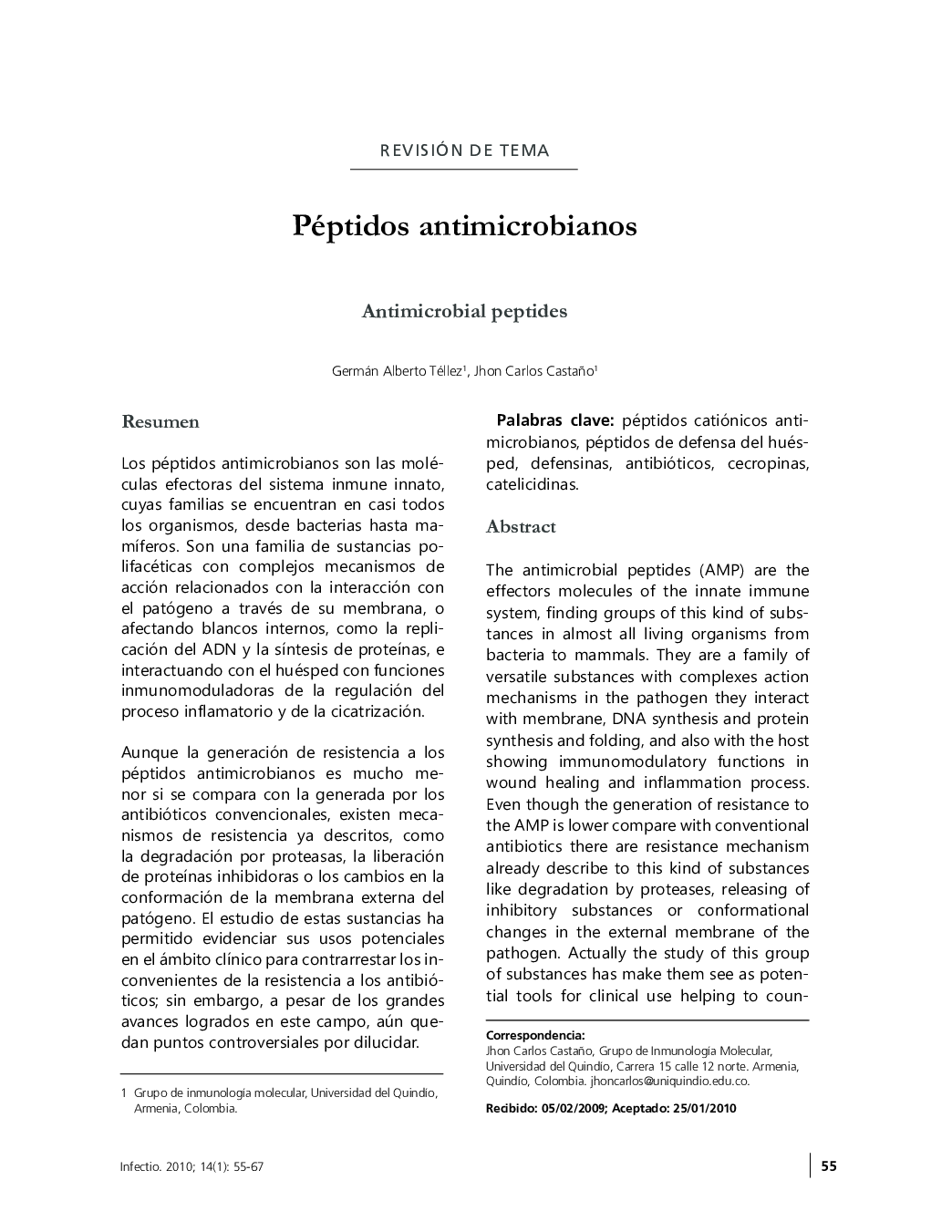 Péptidos antimicrobianos